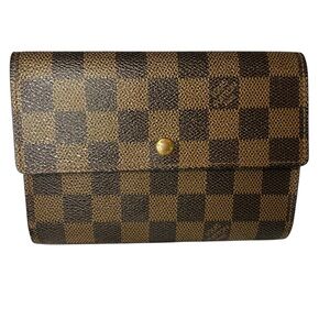 Louis Vuitton Damier Ebene Porte Tresor Etui Papier Wallet SP0091